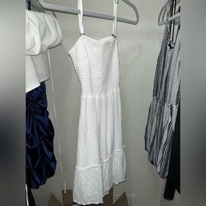 White Flowy Hollister Dress